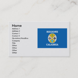 Tarjeta De Visita Calabria, Italia