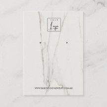 CALACATTA MARBLE TEXTURA STUD EARRING PANPLAY