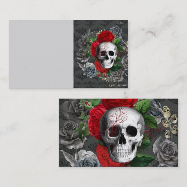 Tarjeta De Visita Calavera (Anverso / Reverso)