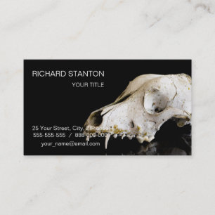 Tarjeta De Visita Calavera animal