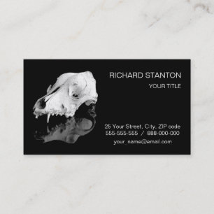 Tarjeta De Visita Calavera animal