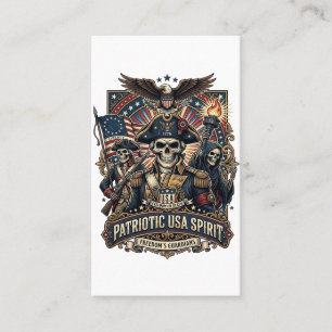 Tarjeta De Visita Calavera Colonial Patriótica Comandante Patriota O