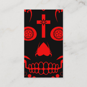 Tarjeta De Visita calavera de azúcar: 2