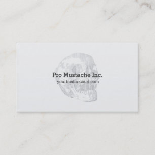 Tarjeta De Visita Calavera gritando