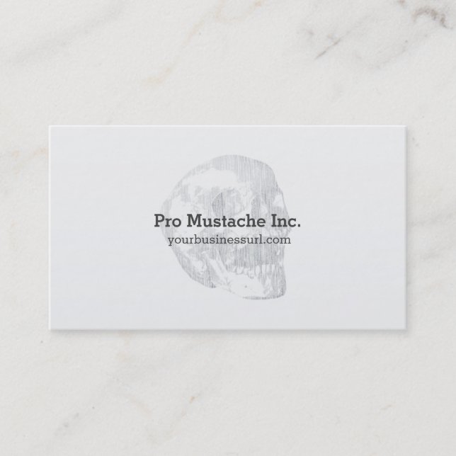 Tarjeta De Visita Calavera gritando (Anverso)