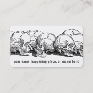 Tarjeta De Visita Calaveras de vintage