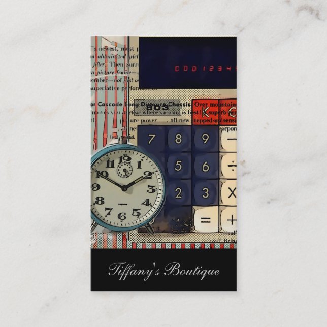 Tarjeta De Visita Calculadora de cuentas de asesores financieros (Anverso)