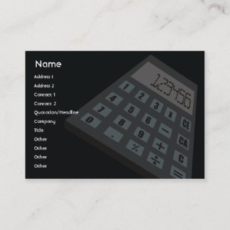 Tarjeta De Visita Calculadora - rechoncha