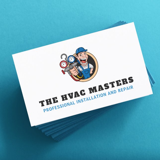 Tarjeta De Visita Calefacción de refrigeración de HVAC Servicio de c (Subido por el creador)