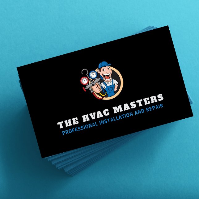 Tarjeta De Visita Calefacción de refrigeración de HVAC Servicio de c (Subido por el creador)