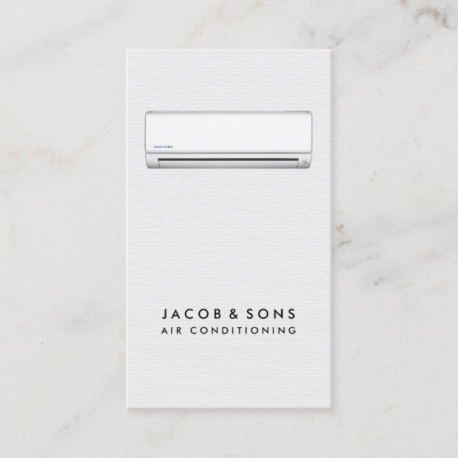 Tarjeta De Visita Calefacción Ventilación Aire Acondicionado HVAC (Anverso)