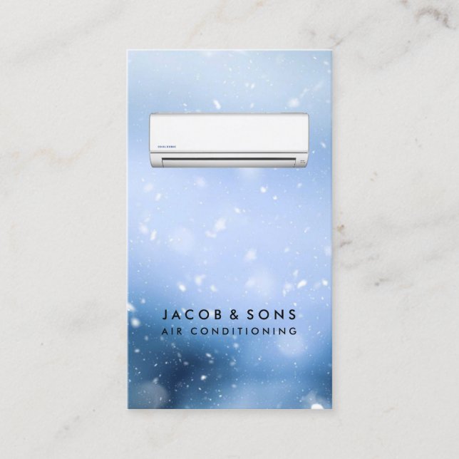 Tarjeta De Visita Calefacción Ventilación Aire Acondicionado HVAC Em (Anverso)