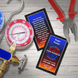 Tarjeta De Visita Calefacción y aire acondicionado HVAC