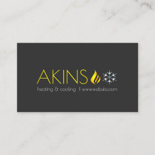 Tarjeta De Visita Calefacción y refrigeración , Aire acondicionado