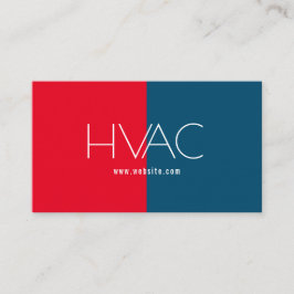 Tarjeta De Visita Calefacción y refrigeración , Aire acondicionado, 