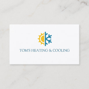 Tarjeta De Visita Calefacción y refrigeración , Aire acondicionado H