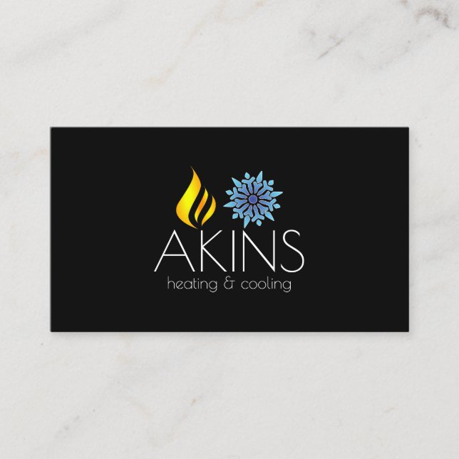 Tarjeta De Visita Calefacción y refrigeración , Aire acondicionado H