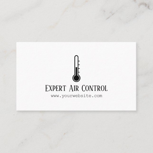 Tarjeta De Visita Calefacción y refrigeración , Aire acondicionado H (Anverso)