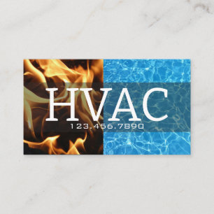 Tarjeta De Visita Calefacción y refrigeración HVAC