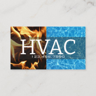 Tarjeta De Visita Calefacción y refrigeración HVAC