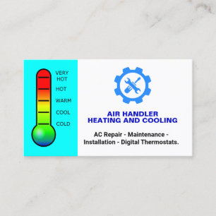Tarjeta De Visita Calefacción y refrigeración (servicios de reparaci