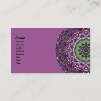 Tarjeta De Visita Caleidoscopio de las lilas
