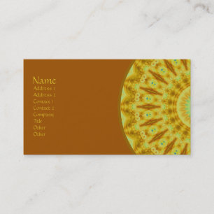 Tarjeta De Visita Caleidoscopio del fractal del resplandor solar