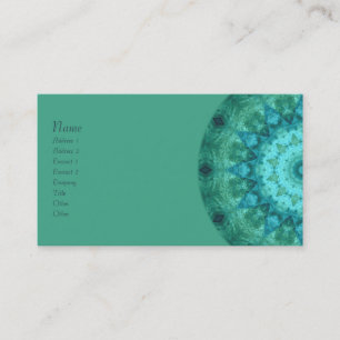 Tarjeta De Visita Caleidoscopio del medallón del océano