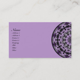 Tarjeta De Visita Caleidoscopio ideal púrpura