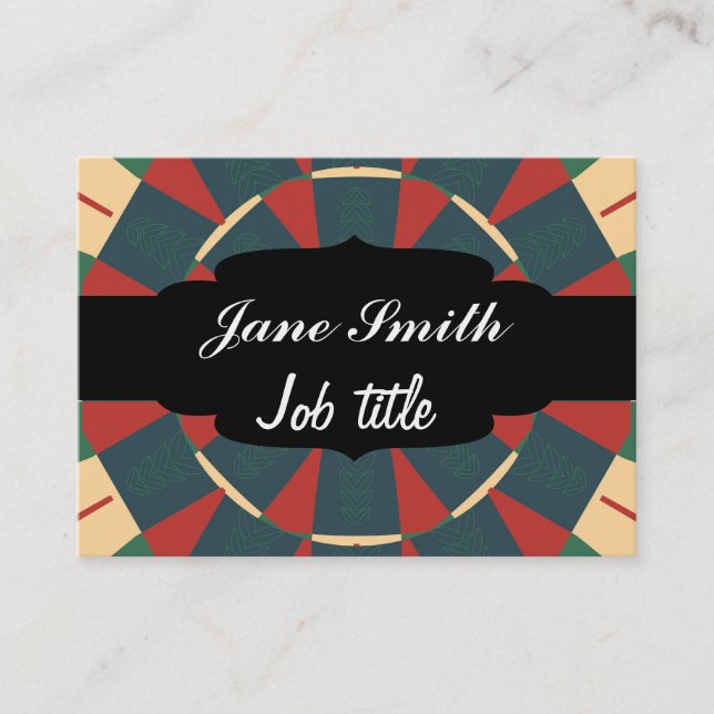 Tarjeta De Visita Caleidoscopio manálico (Anverso)