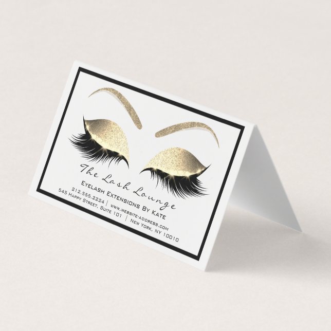 Tarjeta De Visita Calendario 2018 Beauty Studio Hairdresser Lashes E (Reverso)