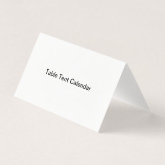 Tarjeta De Visita Calendario de carpas de tabla