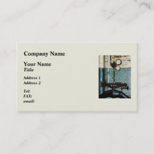 Tarjeta De Visita Calibres en taller mecánico