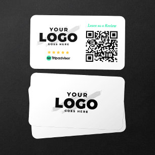Tarjeta De Visita Calificar reseñas de Tripadvisor de negocios con c