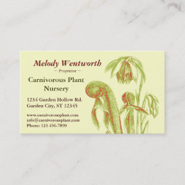 Tarjeta De Visita Californica del Darlingtonia floral