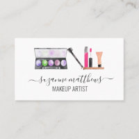 Caligrafía acuarela Artista de maquillaje minimali