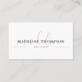 Tarjeta De Visita Caligrafía de lavado pálido Script código QR