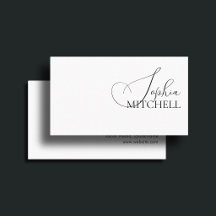 Caligrafía de Moda minimalista blanca