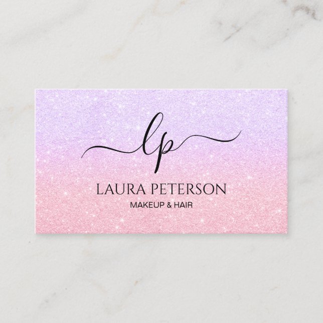 Tarjeta De Visita Caligrafía manuscrita de la escritura del (Anverso)