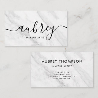 Tarjeta De Visita Caligrafía manuscrita minimalista | Personalizado