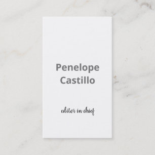 Tarjeta De Visita Caligrafía moderna profesional simple y elegante