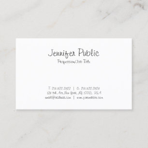 Tarjeta De Visita Caligrafía simple elegante escritura moderna a man