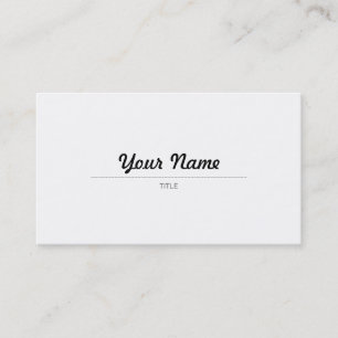 Tarjeta De Visita Caligráfico elegante - EN