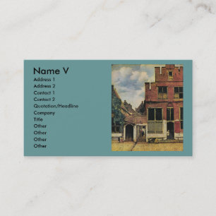 Tarjeta De Visita Calle de Johannes Vermeer en Delft (alrededor de 1