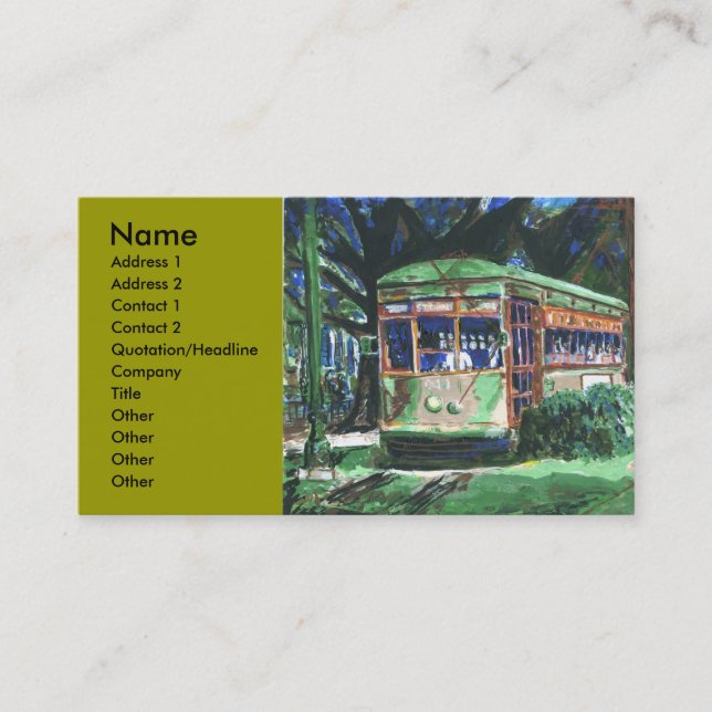 Tarjeta De Visita Calle Nueva Orleans (Anverso)