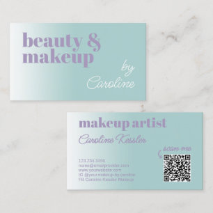 Tarjeta De Visita Calligrafía blanca violeta de Lilac azul marino si
