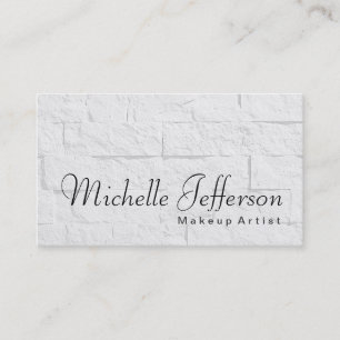 Tarjeta de visita Calligraphy Makeup Artist Wall B