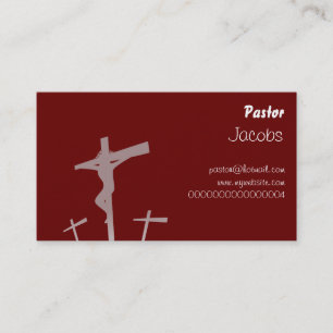 Tarjeta De Visita Calvary, pastor,