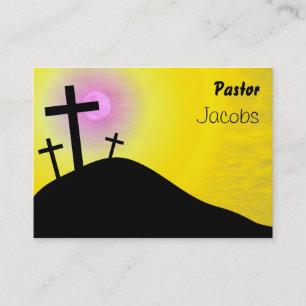 Tarjeta De Visita Calvary, pastor, Jacobs