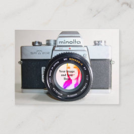 Tarjeta De Visita Cámara antigua que toma su foto